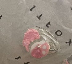 Strawberry Milkshake Clay Ring