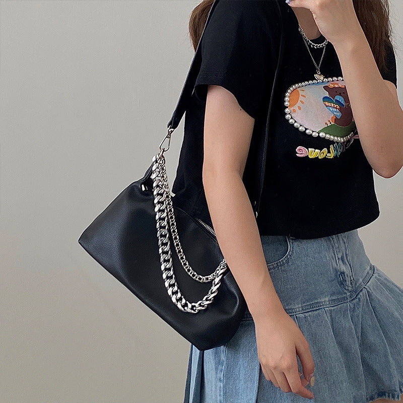 Simple Black Chain Bag