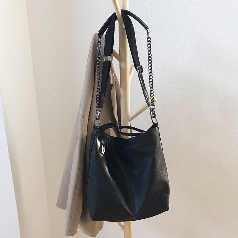 Plain Chain Canvas Bag