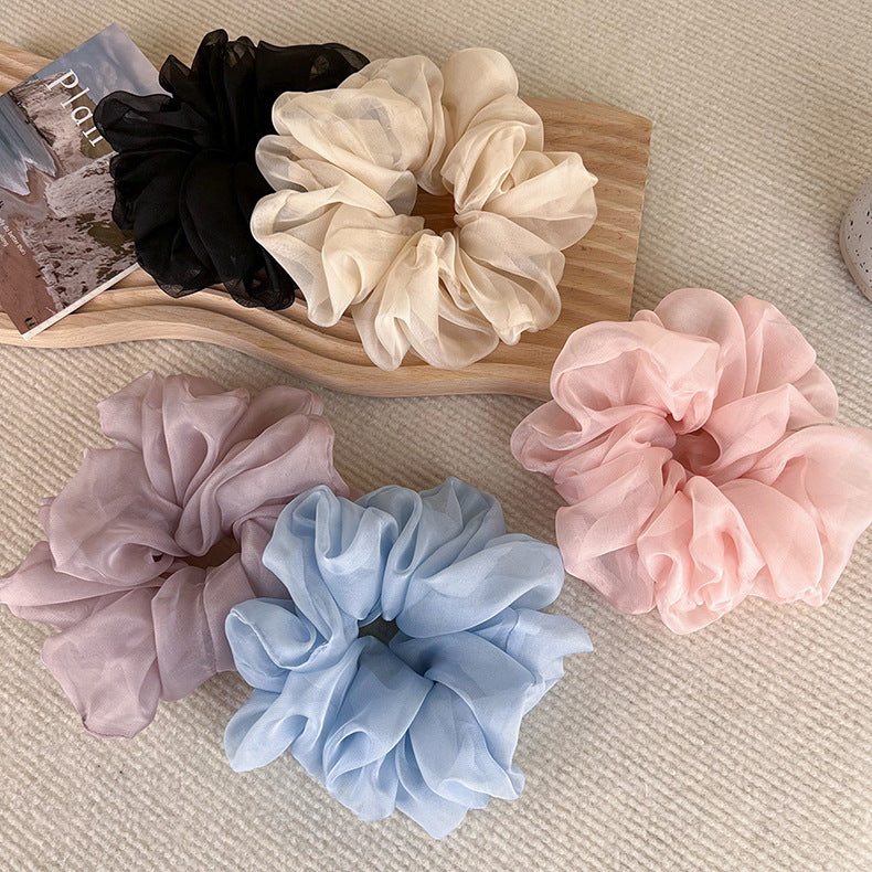 So Lux Chiffon Scrunchies