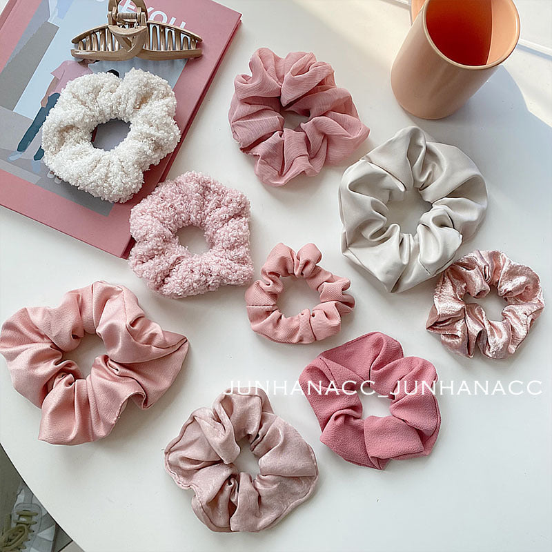 Pink Enthusiastic Scrunchies
