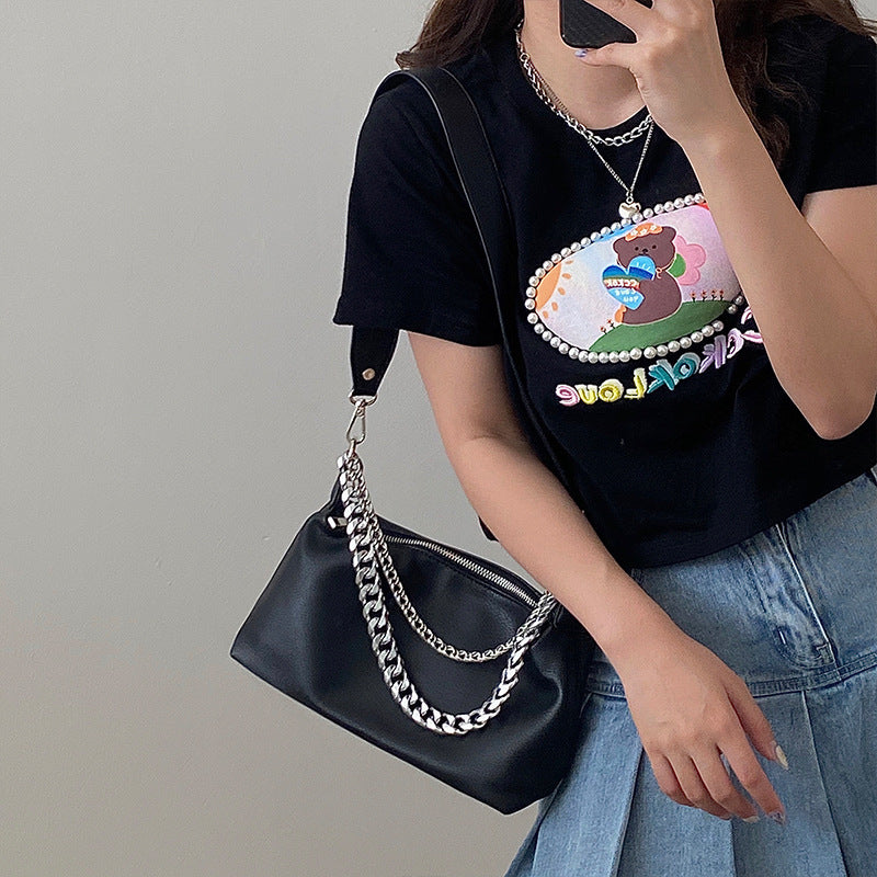 Simple Black Chain Bag