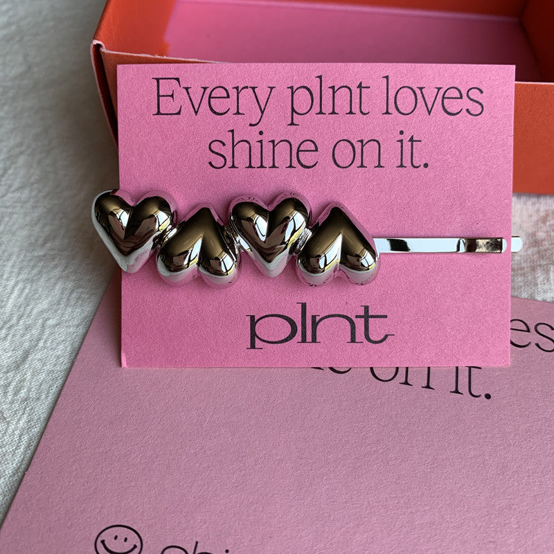 Solid Silver Heart Clip