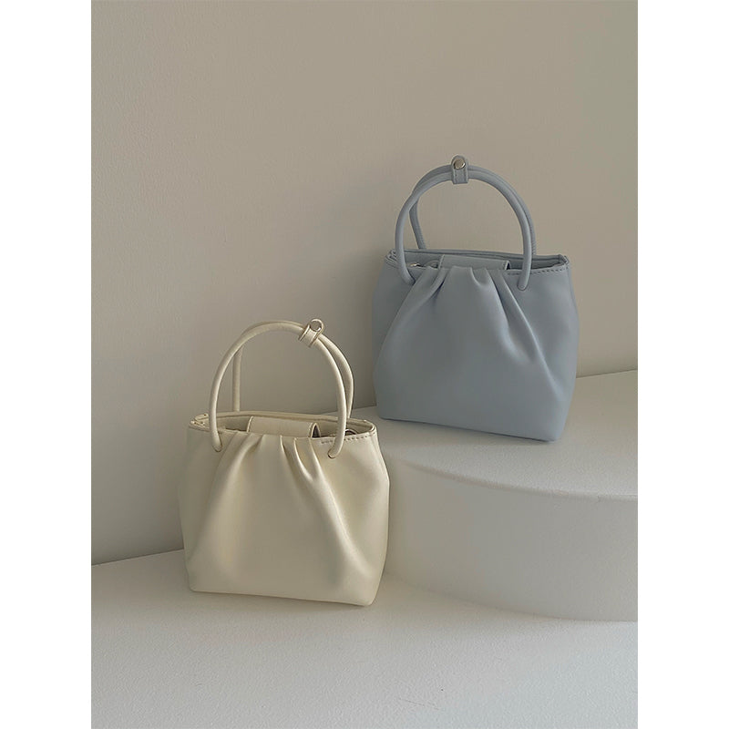 Gita Solid Color Ruffled Bag
