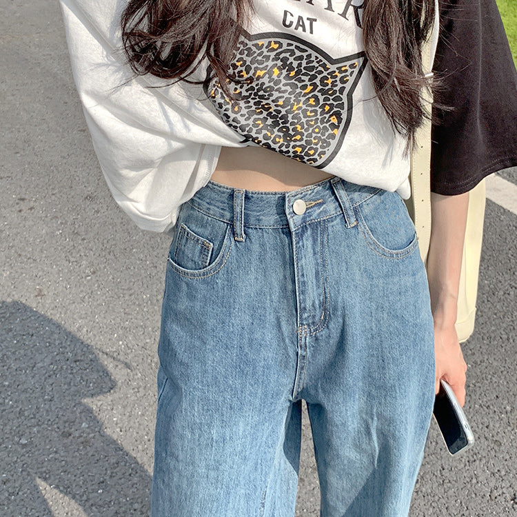 Plain Blue Denim Jeans