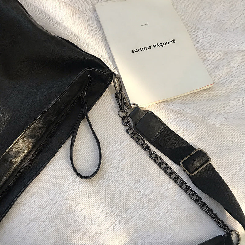 Plain Chain Canvas Bag