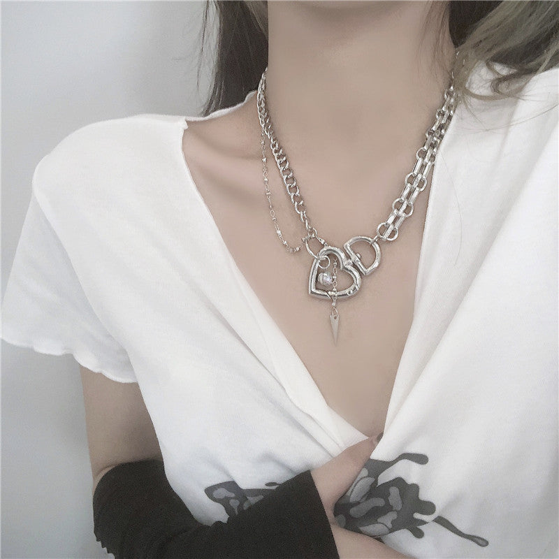 Heart D necklace