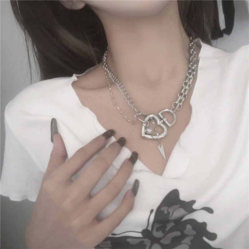 Heart D necklace