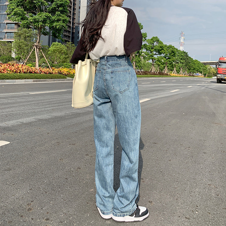 Plain Blue Denim Jeans