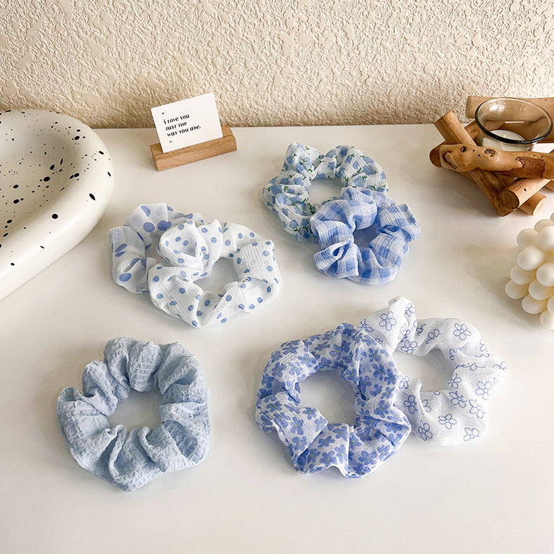 Blue Chaser Scrunchies