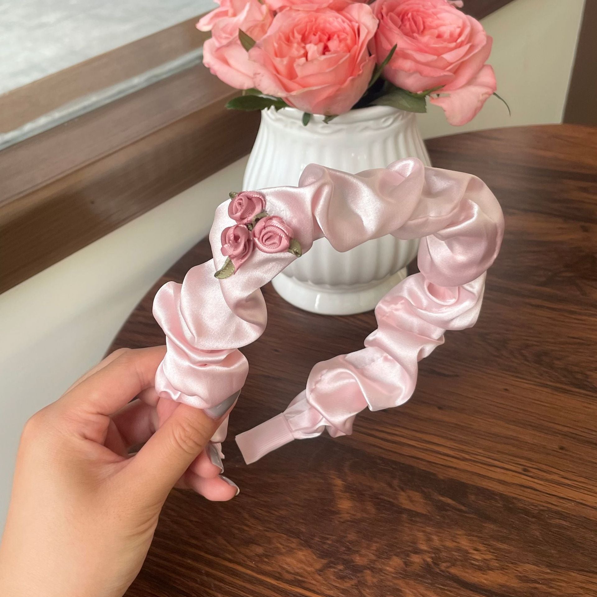 Pink Patchwork Hair Band