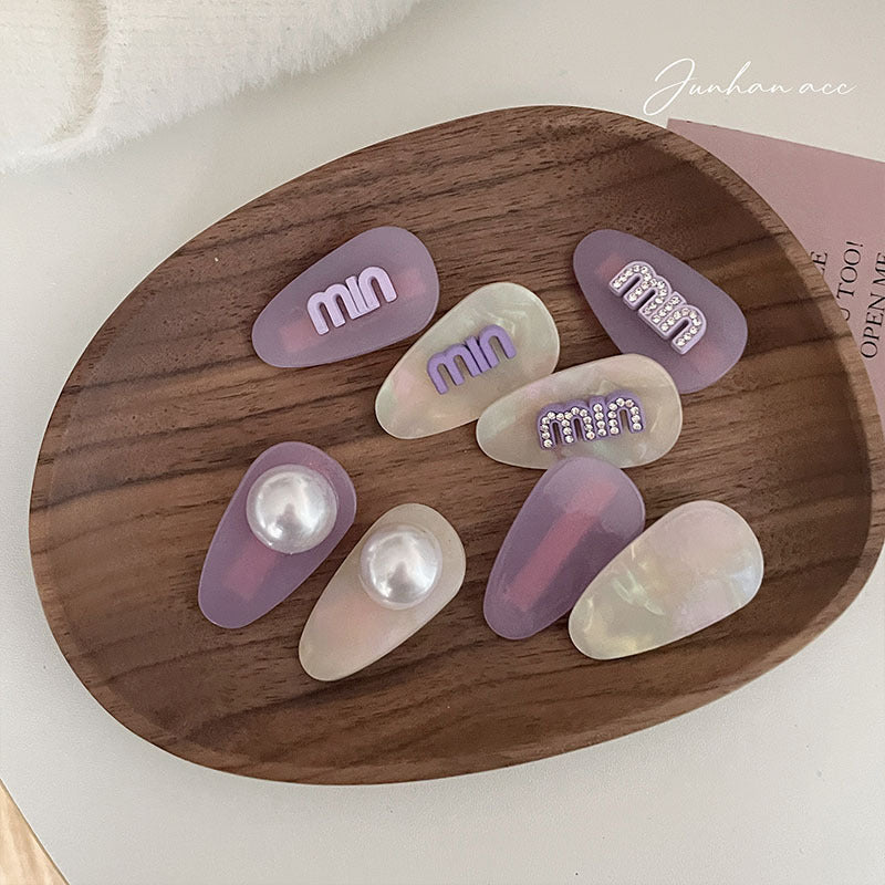 Rhinestone Alphabet Droplet Pin