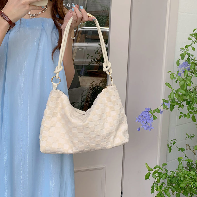 Checkered Canvas Bag