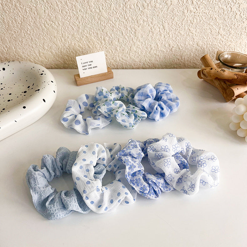 Blue Chaser Scrunchies