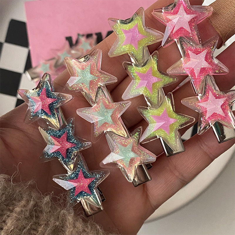 Glossy Layer Star Clip