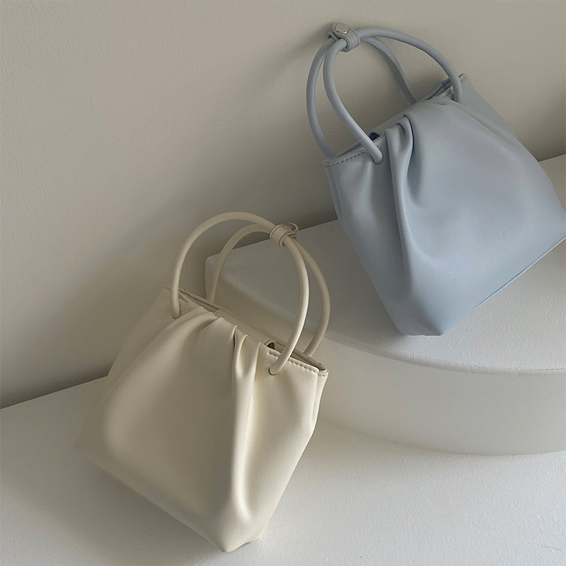 Gita Solid Color Ruffled Bag