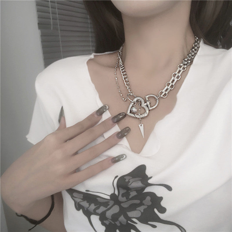 Heart D necklace
