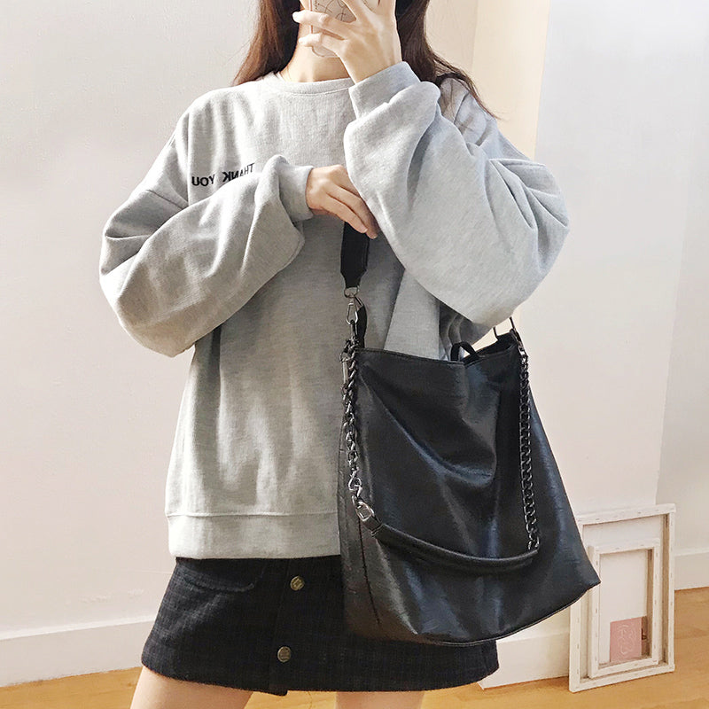 Plain Chain Canvas Bag