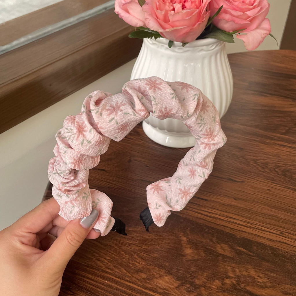 Pink Patchwork Hair Band