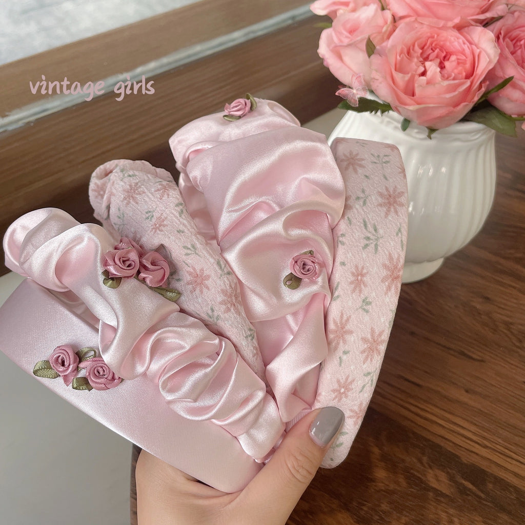 Pink Patchwork Hair Band