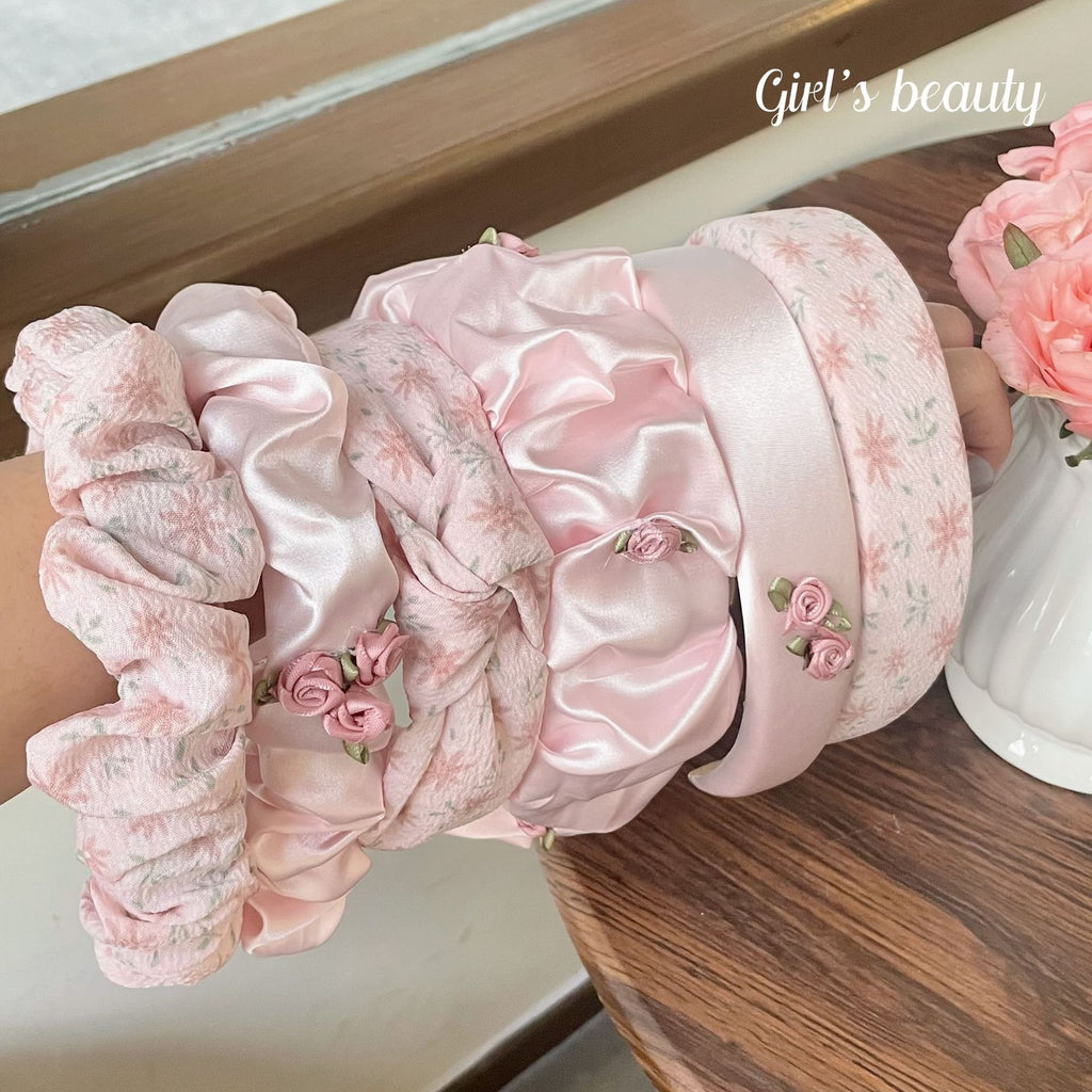 Pink Patchwork Hair Band