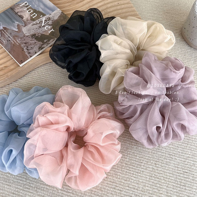 So Lux Chiffon Scrunchies