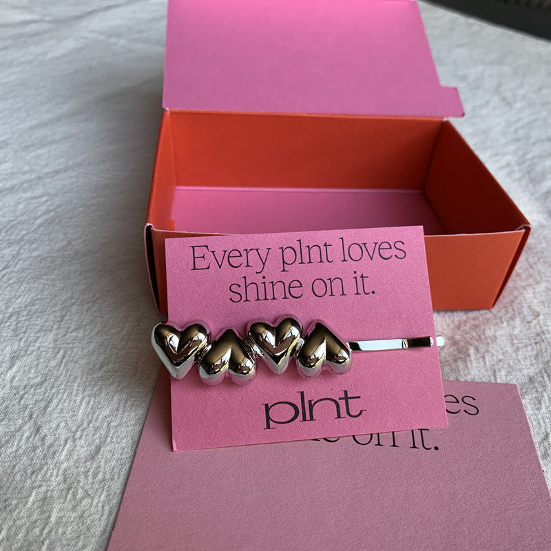Solid Silver Heart Clip