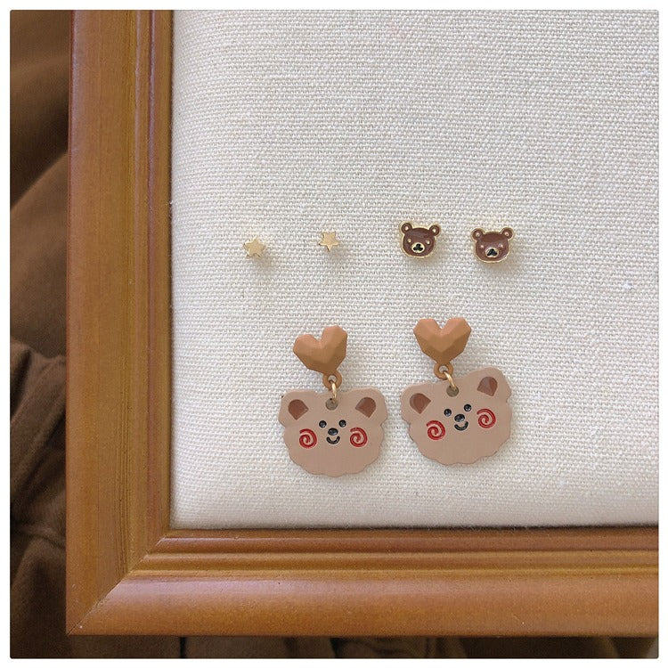 Bears earrings