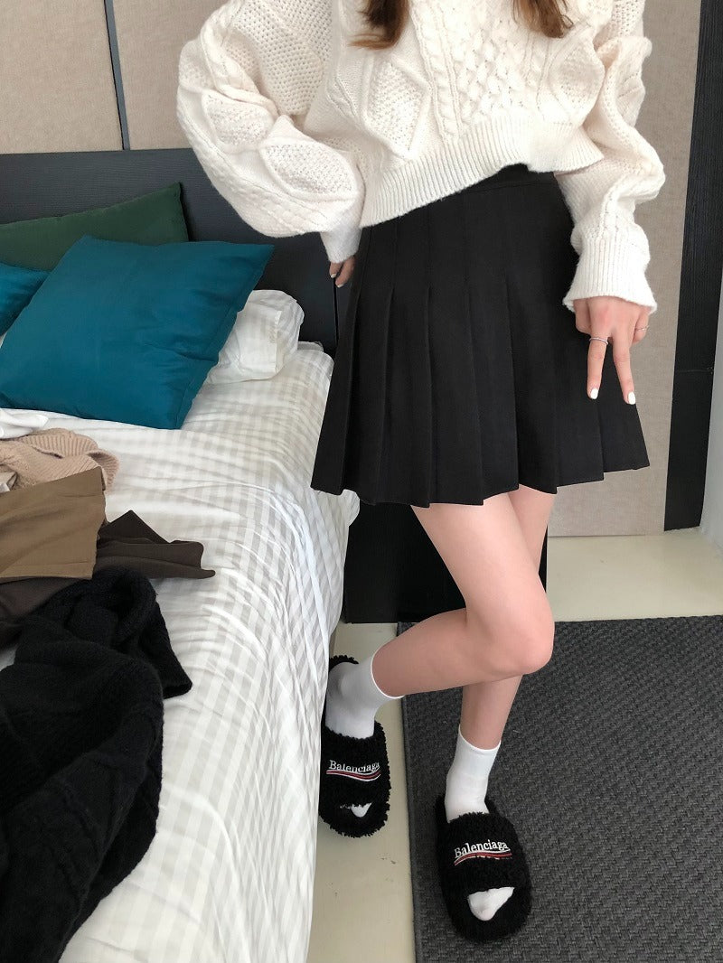 Multiple Color Plain Skirt