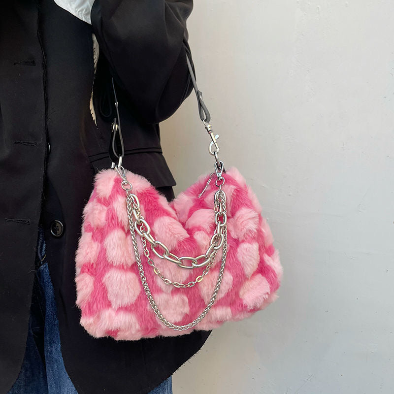 Heart Fluffy Bag – Little Jamie