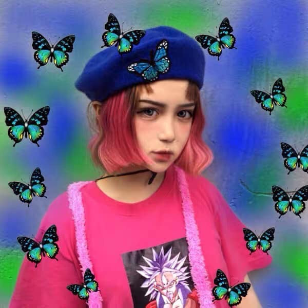 Butterfly beret